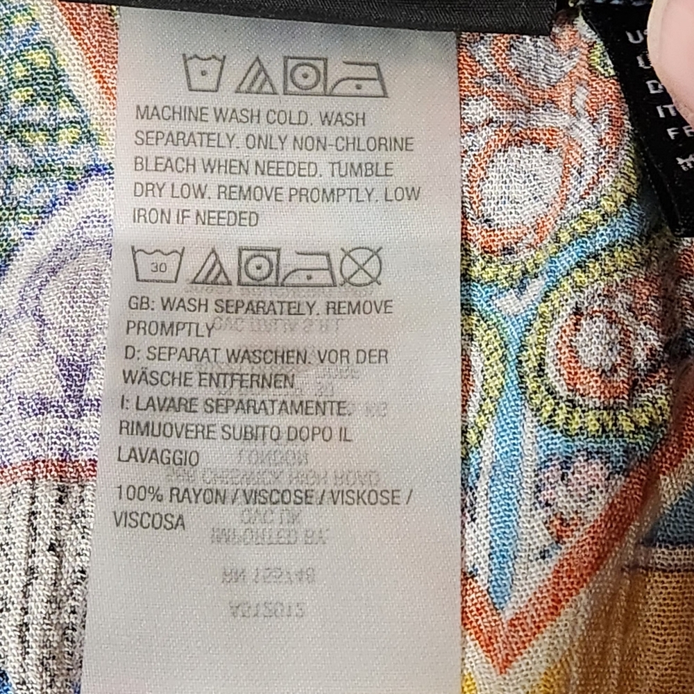 Attitudes By Renee Mumu Maxi Dress Womens Sz S Vibrant Floral Boho Kaftan - Picture 6 of 10